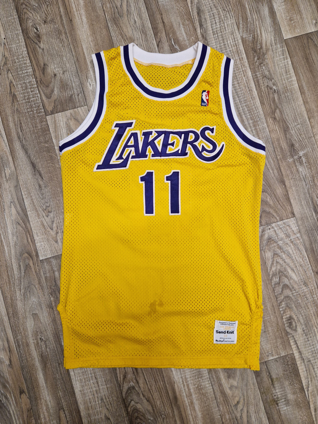 Los Angeles Lakers Vintage 2000's NBA Crewneck Sweatshirt 2XL / Sand