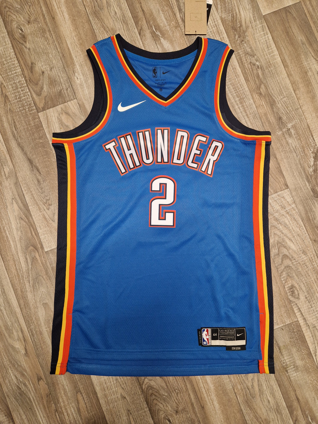 Shai Gilgeous Alexander Oklahoma City Thunder Jersey Size