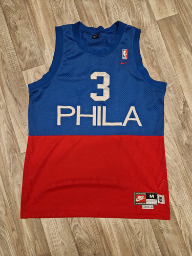 Vintage Allen Iverson Philadelphia 76ers Gold Champion Jersey NWOT 90s NBA  Basketball AI – For All To Envy