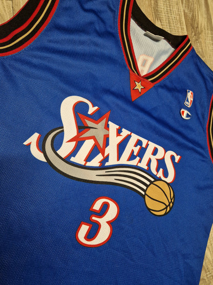 Allen Iverson Philadelphia 76ers Jersey Size Large