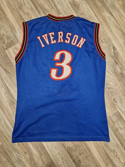 Allen Iverson Philadelphia 76ers Jersey Size Large