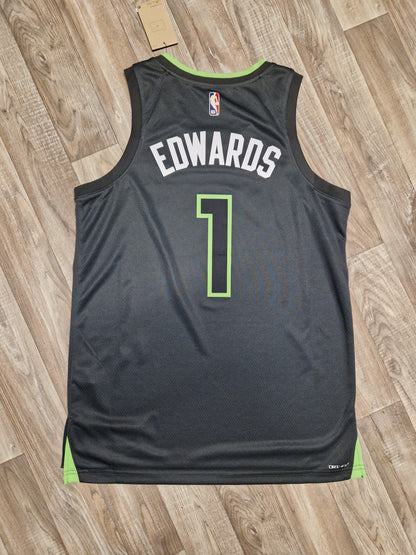 Anthony Edwards Minnesota Timberwolves Jersey Size Large