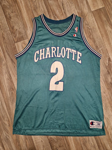 Larry Johnson Charlotte Hornets Jersey Size XL