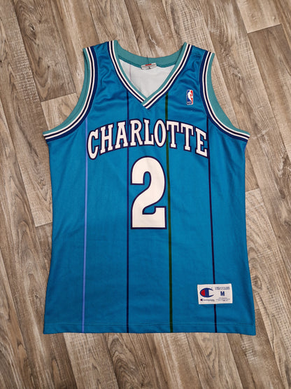 Larry Johnson Charlotte Hornets Jersey Size Medium