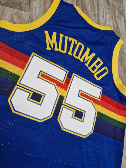 Dikembe Mutombo Denver Nuggets Jersey Size Large