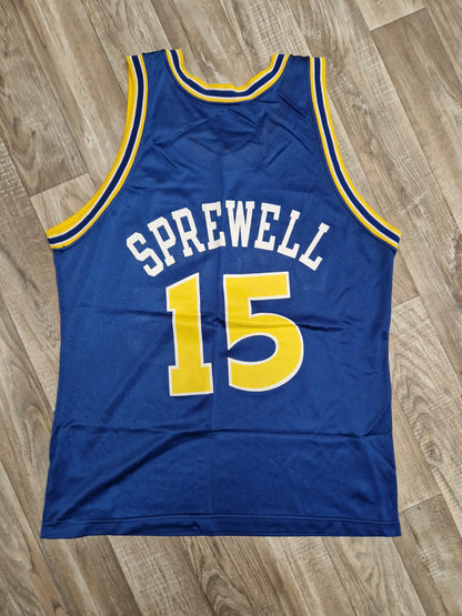 Latrell Sprewell Golden State Warriors Jersey Size Large