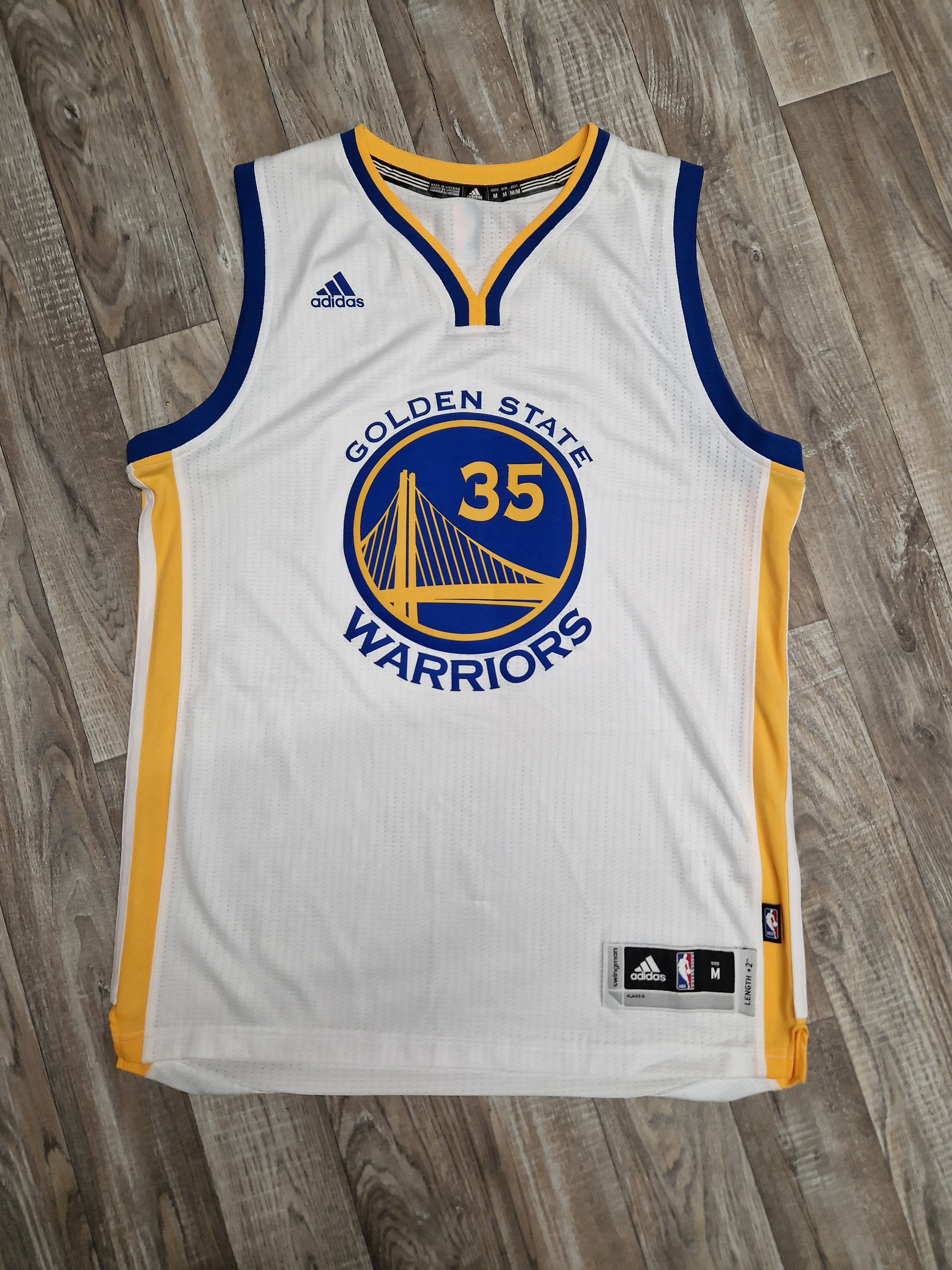 Kevin Durant Golden State Warriors Jersey Size Medium The