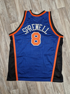 Latrell sprewell best sale signed jersey