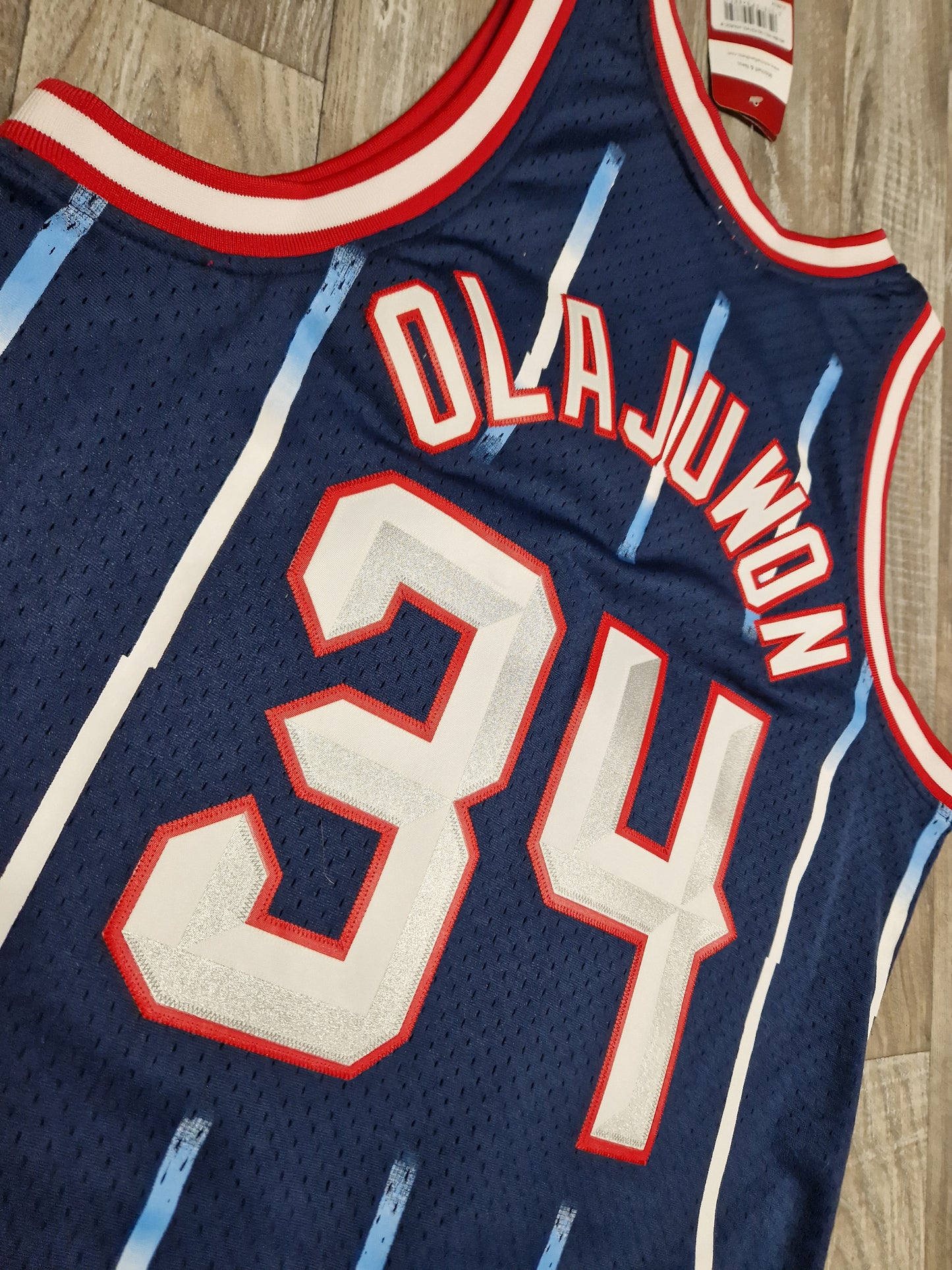 Hakeem Olajuwon First Generation Houston Rockets Jersey Size Medium ...