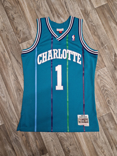 Mugsy Bogues First Generation Charlotte Hornets Jersey Size Medium