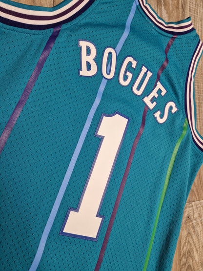Mugsy Bogues First Generation Charlotte Hornets Jersey Size Medium