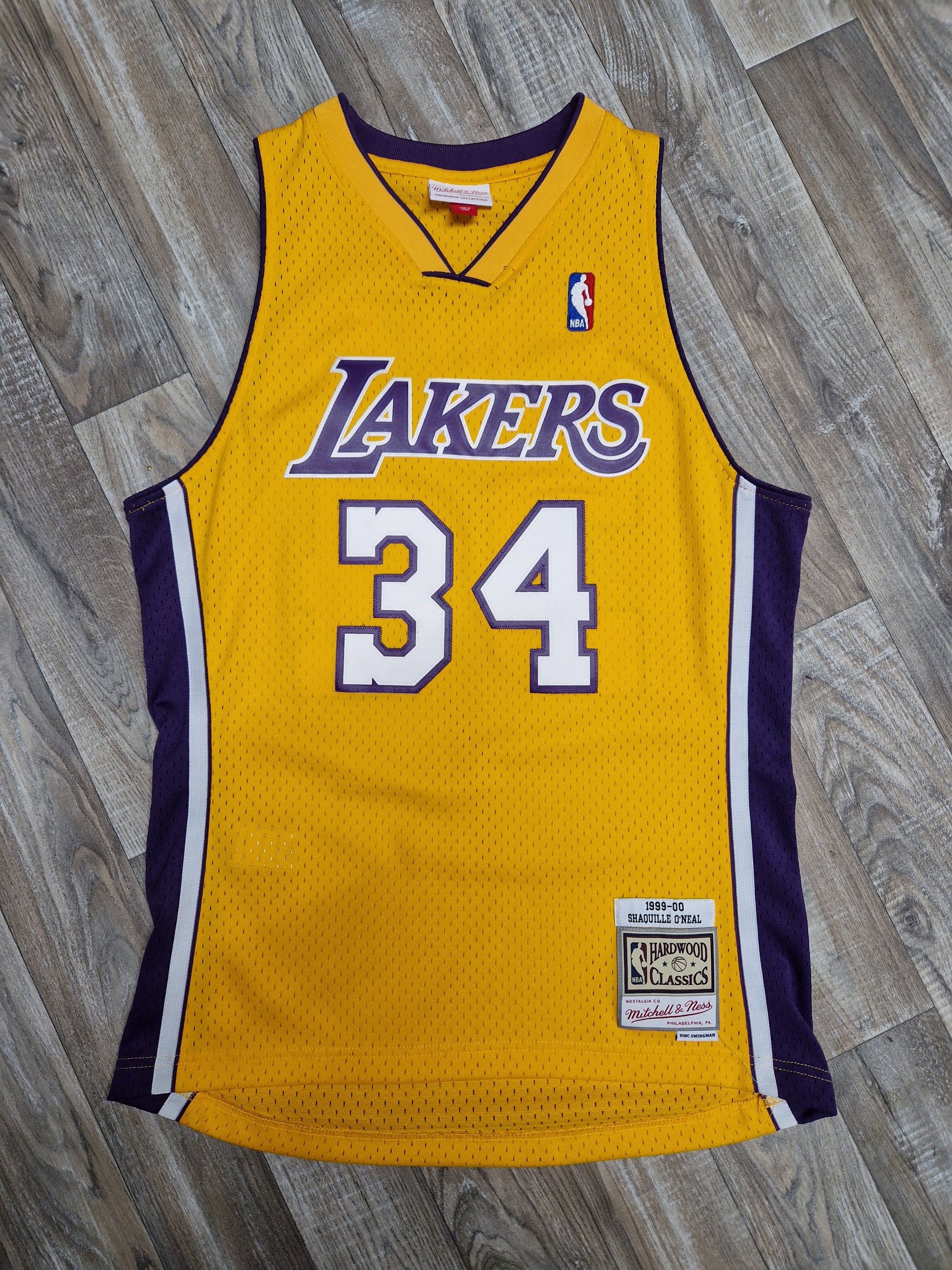 Shaquille O Neal First Generation Los Angeles Lakers Jersey Size Mediu The Throwback Store