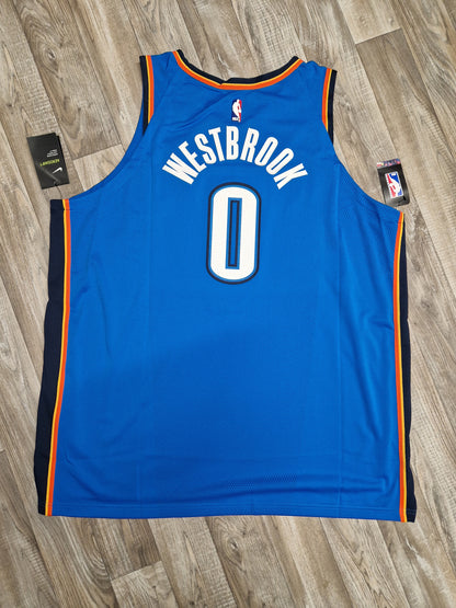 Russell Westbrook Authentic Oklahoma City Thunder Jersey Size 3XL
