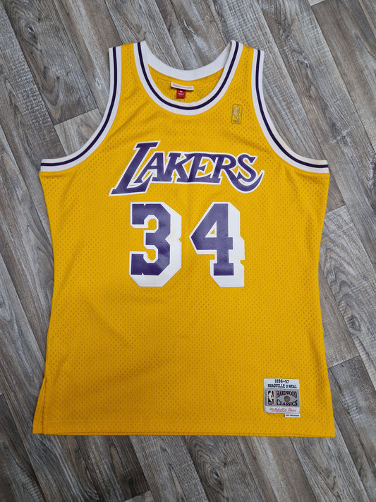 Shaquille O'Neal First Generation Los Angeles Lakers Jersey Size Large