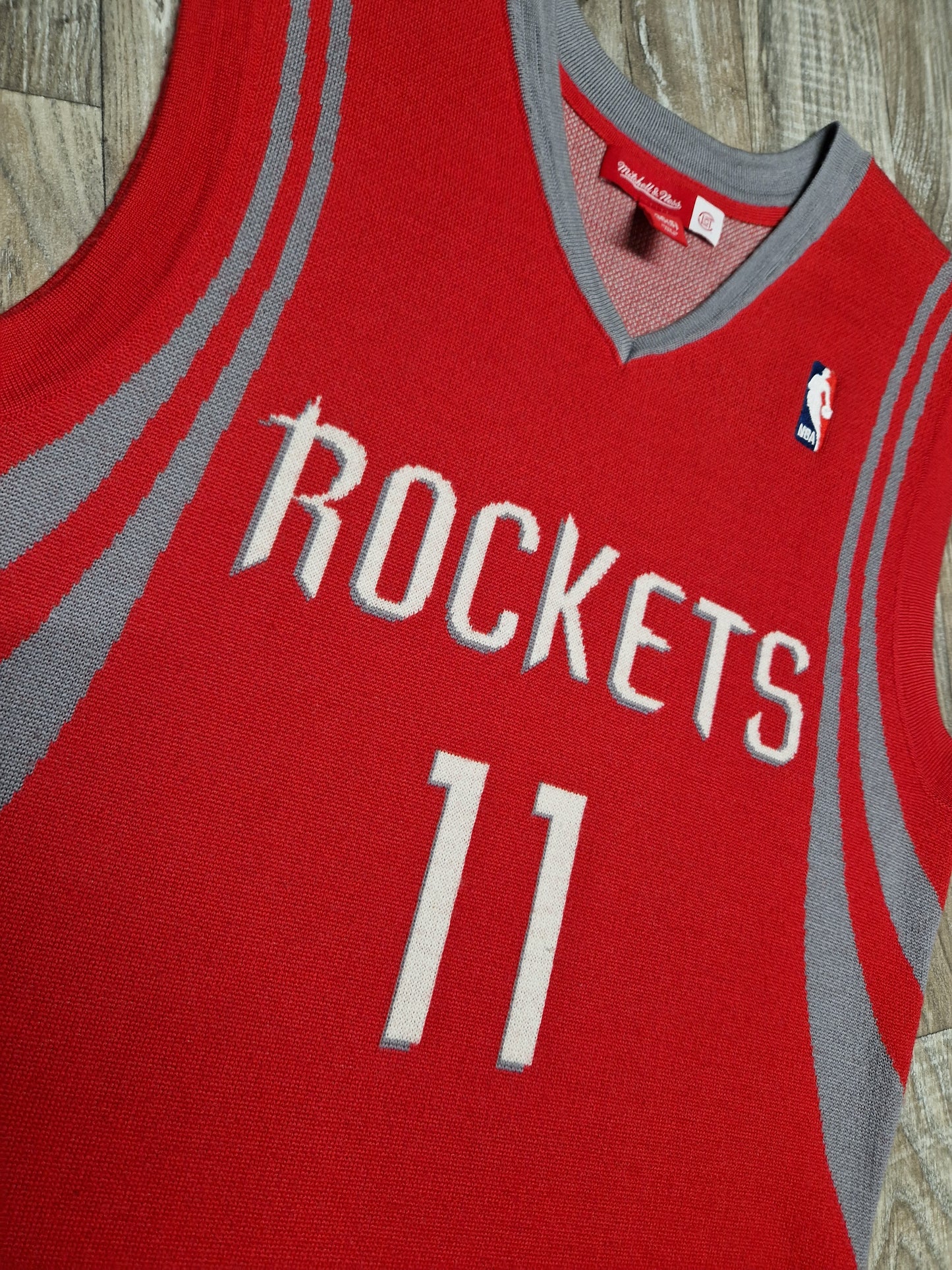 Yao Ming Authentic M&N X CLOT Houston Rockets Jersey Size Small
