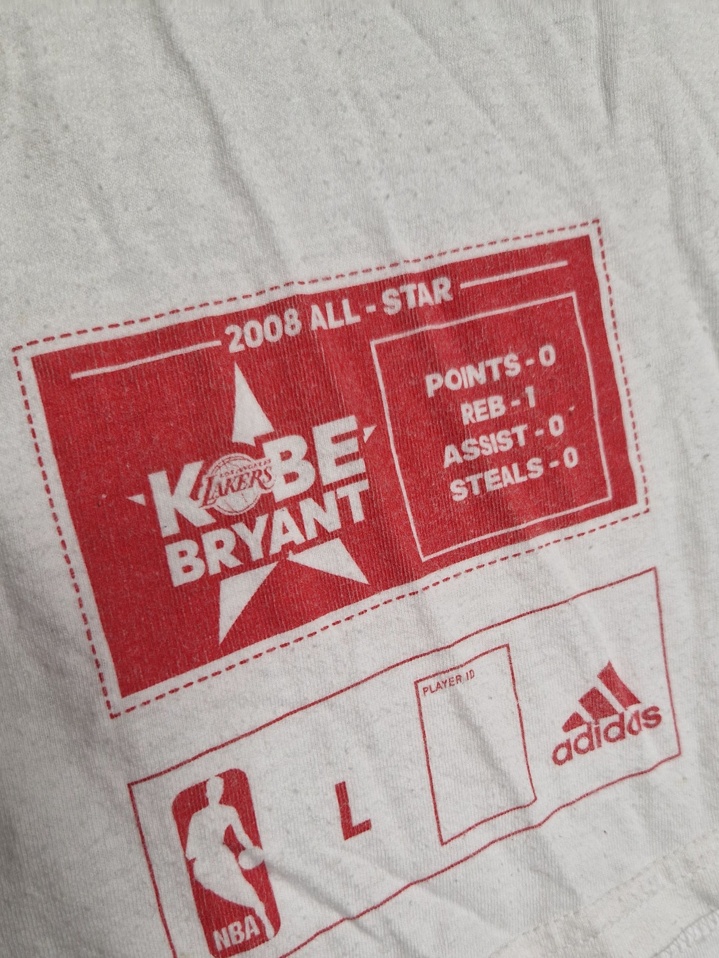 Kobe Bryant NBA All Star 2008 T-Shirt Size Medium