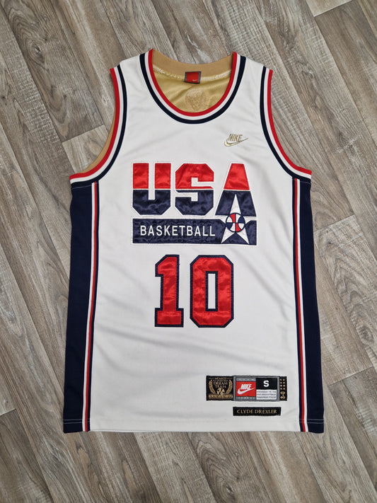 Clyde Drexler Authentic Team USA Jersey Size Small