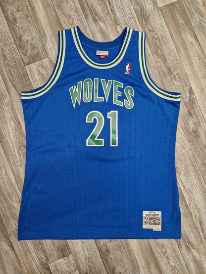 Kevin Garnett First Generation Minnesota Timberwolves Jersey Size XL