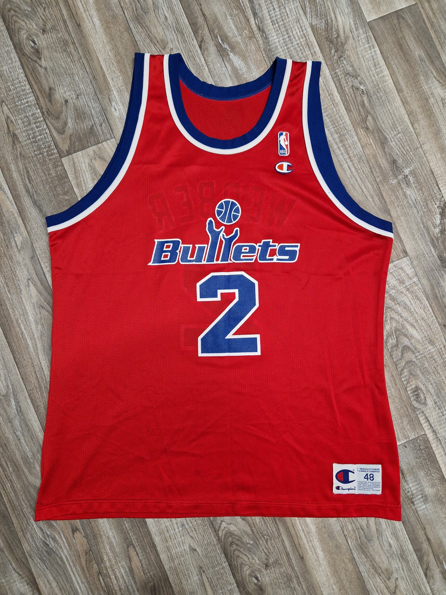 Chris Webber Washington Bullets Jersey Size XL