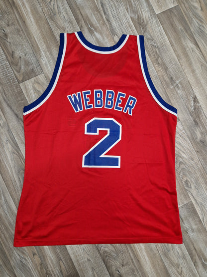 Chris Webber Washington Bullets Jersey Size XL