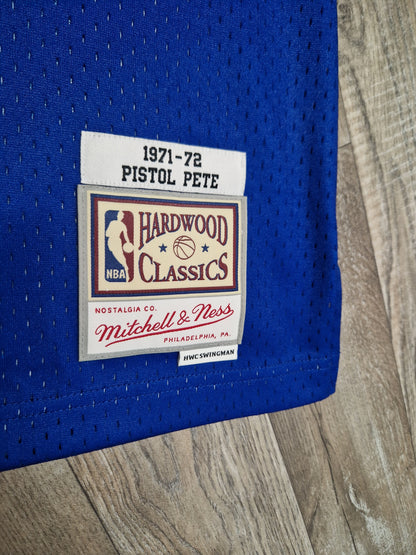 'Pistol' Pete Maravich Atlanta Hawks Jersey Size XL