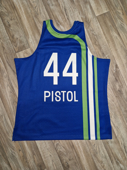 'Pistol' Pete Maravich Atlanta Hawks Jersey Size XL
