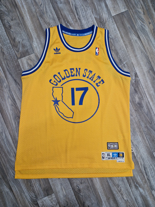 Chris Mullin Golden State Warriors Jersey Size XL