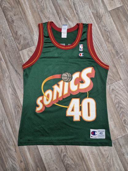 Shawn Kemp Seattle Supersonics Jersey Size Medium