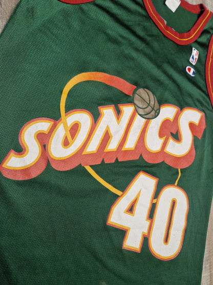 Shawn Kemp Seattle Supersonics Jersey Size Medium