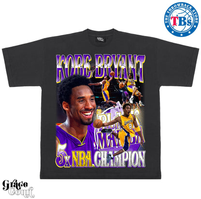 Kobe Bryant 5 X Champion Grace Court T-Shirt