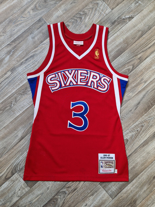 Allen Iverson Authentic Philadelphia 76ers Jersey Size Small