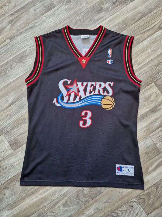 Allen Iverson Philadelphia 76ers Jersey Size Large