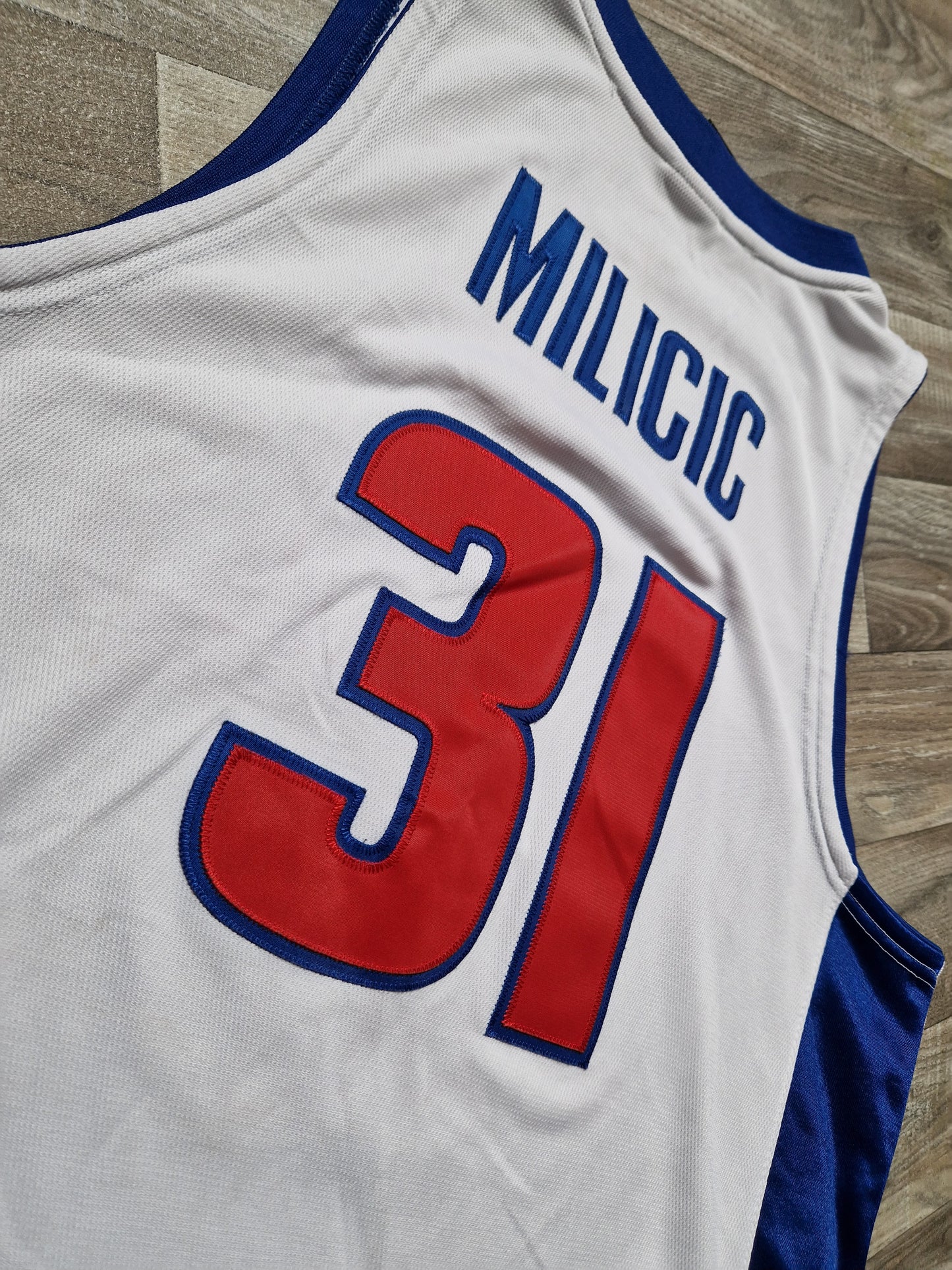 Darko Milicic Authentic Detroit Pistons Jersey Size Large