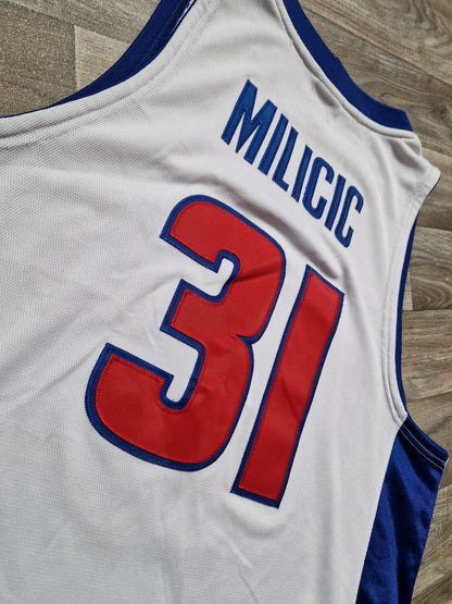 Darko Milicic Authentic Detroit Pistons Jersey Size Large