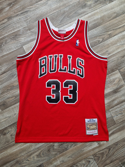 Scottie Pippen Chicago Bulls Jersey Size Large