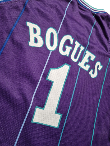 Muggsy Bogues Charlotte Hornets Jersey Size XL