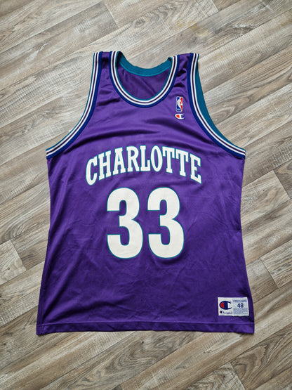 Alonzo Mourning Charlotte Hornets Jersey Size XL