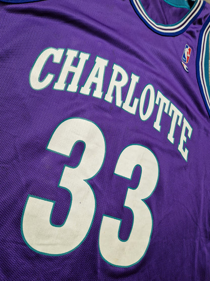 Alonzo Mourning Charlotte Hornets Jersey Size XL