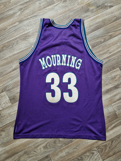 Alonzo Mourning Charlotte Hornets Jersey Size XL