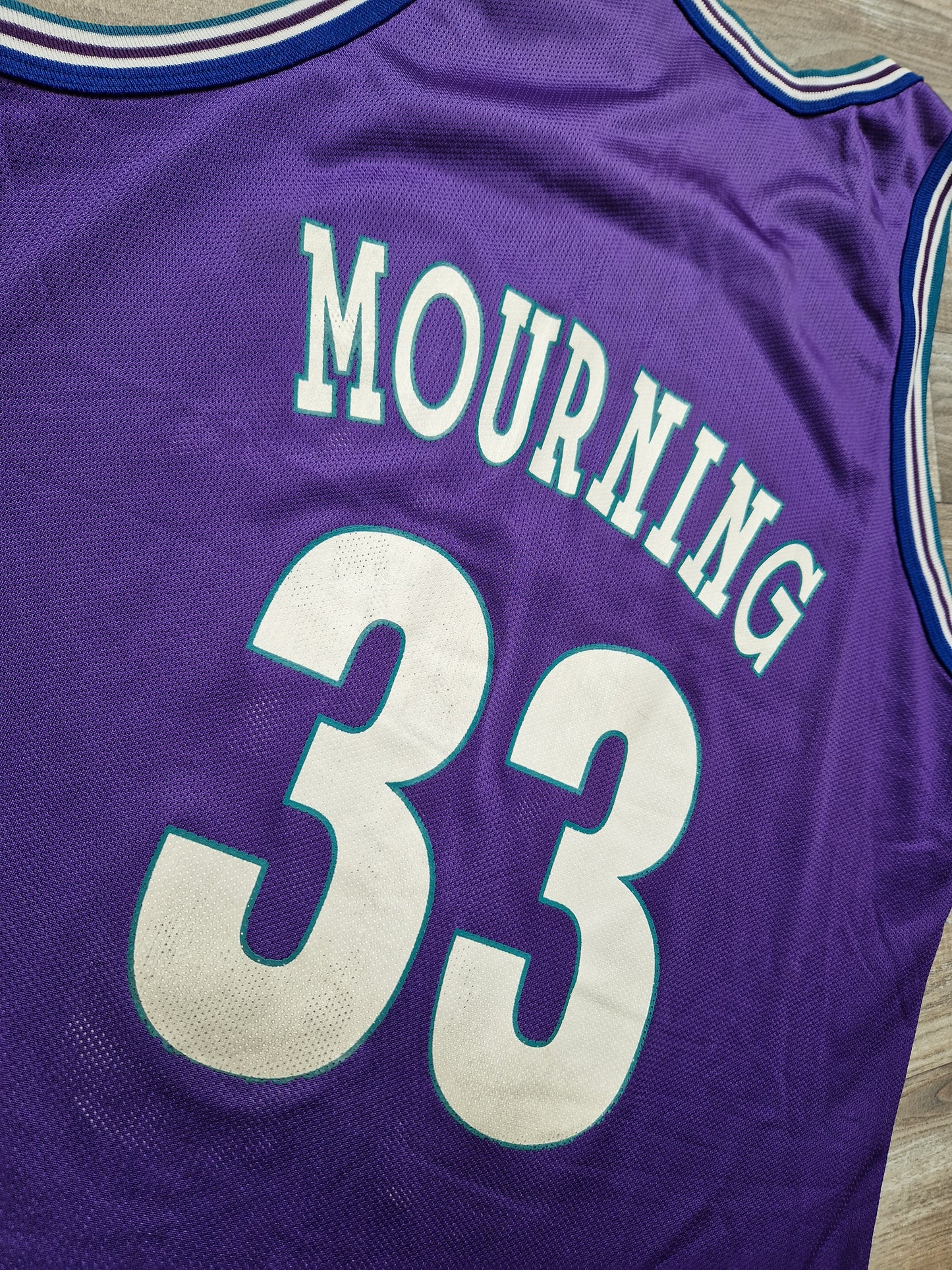 Alonzo Mourning Charlotte Hornets Jersey Size XL