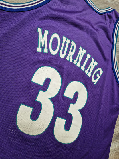 Alonzo Mourning Charlotte Hornets Jersey Size XL