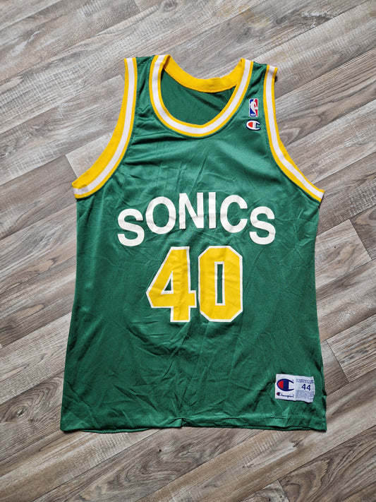 Shawn Kemp Seattle Supersonics Jersey Size Large