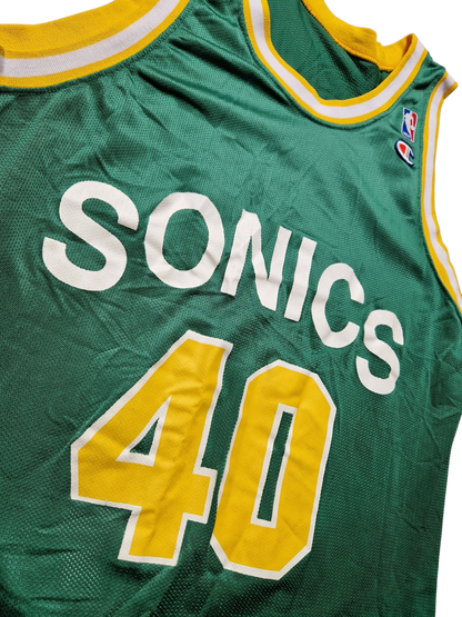 Shawn Kemp Seattle Supersonics Jersey Size Large