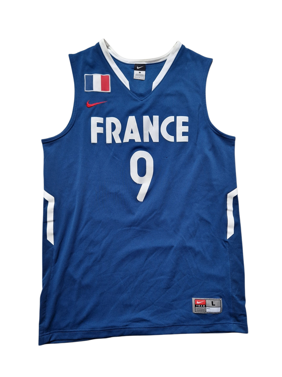 Tony Parker Authentic France Basketball Jersey Size Large