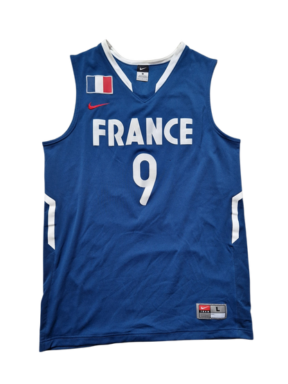 Tony Parker Authentic France Basketball Jersey Size Large