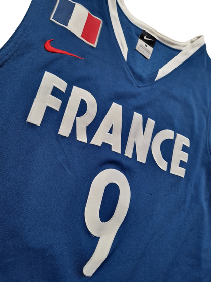 Tony Parker Authentic France Basketball Jersey Size Large