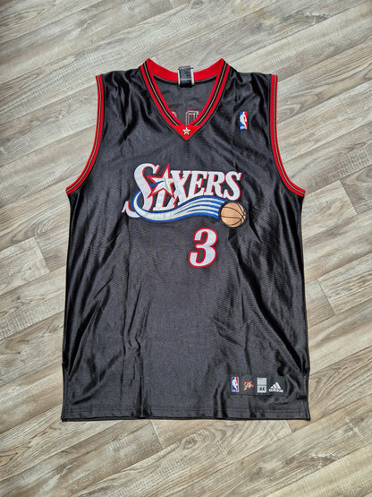Allen Iverson Authentic Philadelphia 76ers Jersey Size Large