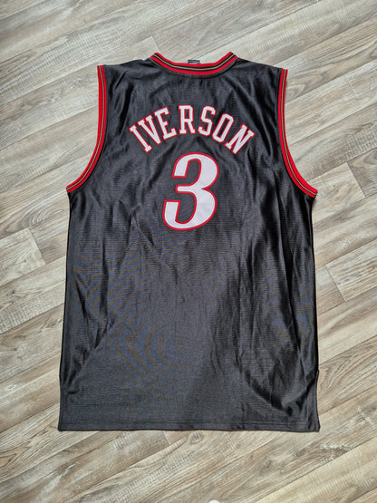 Allen Iverson Authentic Philadelphia 76ers Jersey Size Large