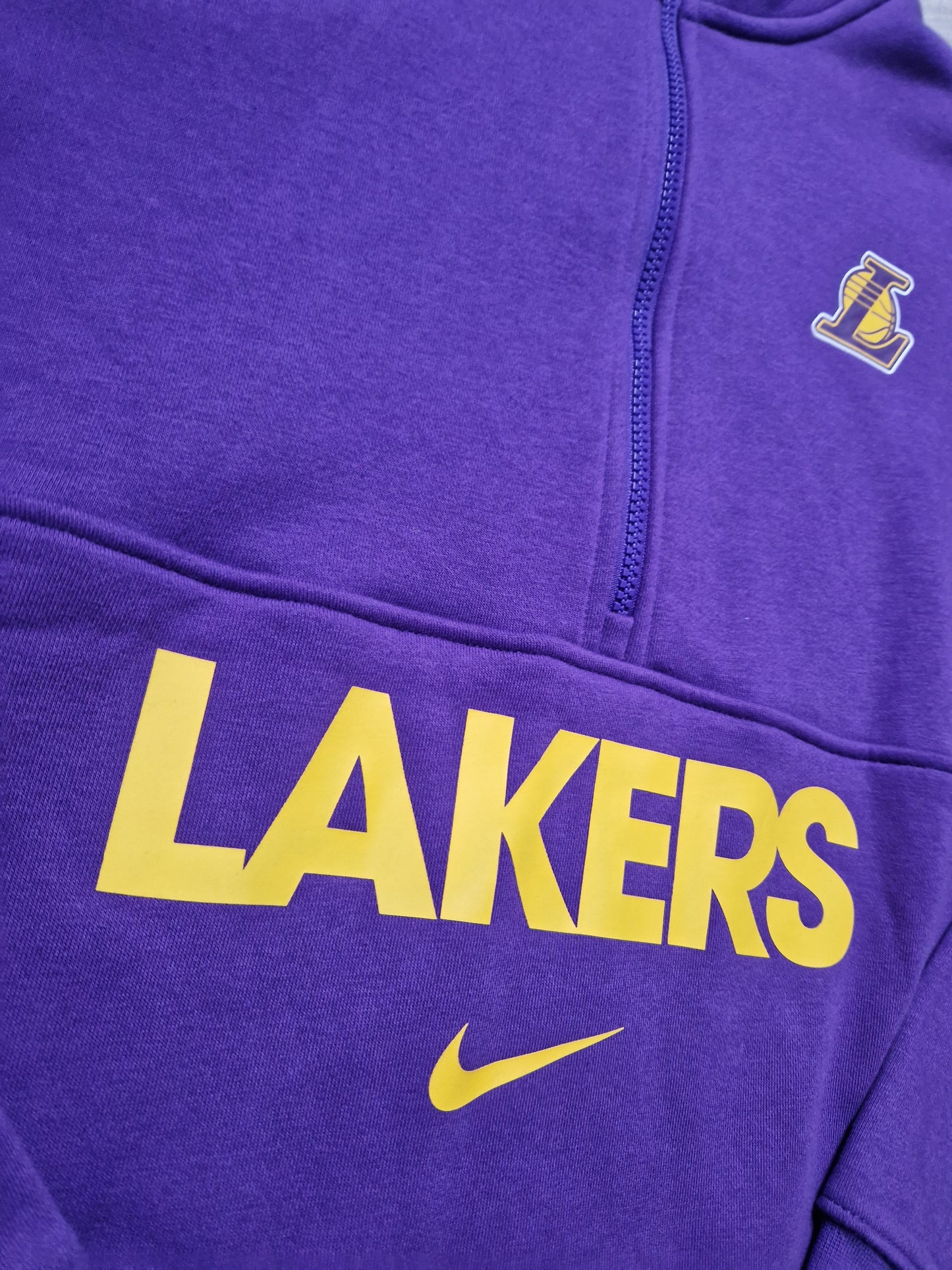 Los Angeles Lakers Quarter Zip Size Medium