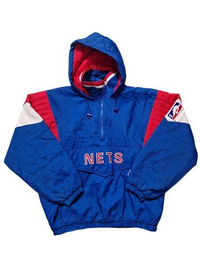 New Jersey Nets Quarter Zip Jacket Size Large